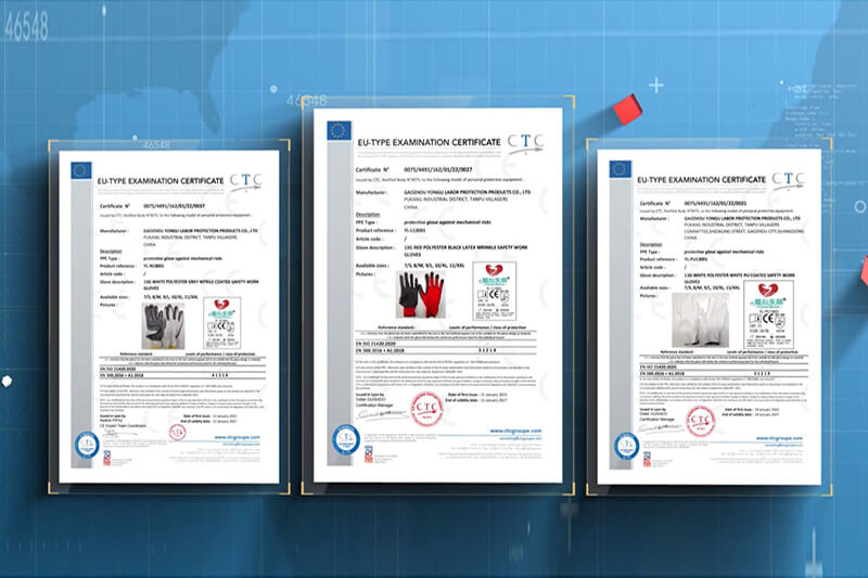 07-WORK GLOVES TESTED AND CE CERTIFIED