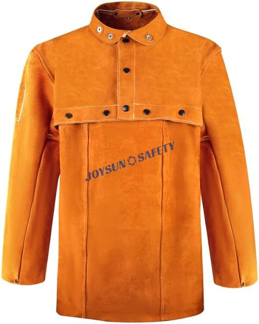 AP01 Heat-Resistant Leather Welding Cape Sleeves with Bib Apron