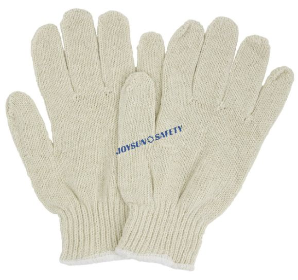 CK01 Economic 7 gauge Cotton-Polyester Blend String Knitted Work Gloves