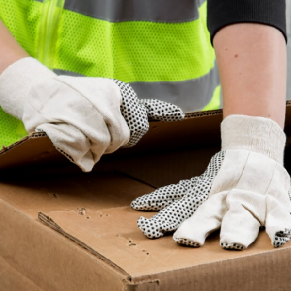CTD02 PVC Dotted Cotton Canvas Work Gloves