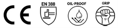 NJ005 Nitrile 34 Dipped Non-Slip Work Gloves