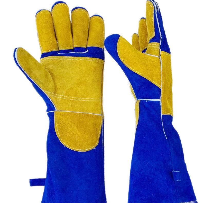 BLUE WELDING GLOVES