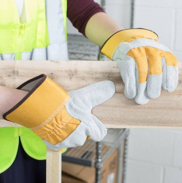 COW LEATHER PALM WORKING GLOVES