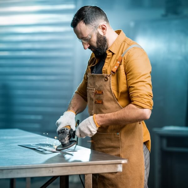 Cotton gloves for mechanical and transportation industries